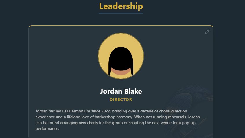 Public Roster & Leadership Showcase screenshot